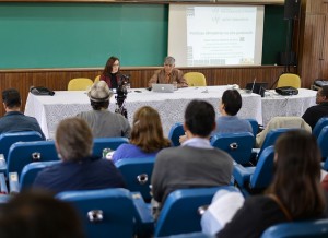 Conferência “Cotas na Pós-Graduação” ocorreu na anfiteatro das pró-reitorias, no campus universitário (Foto: Twin Alvarenga/UFJF)