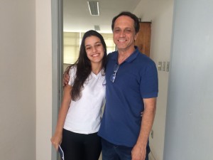 Tentando Medicina, Rafaela Diniz visitou seu local de prova com o pai